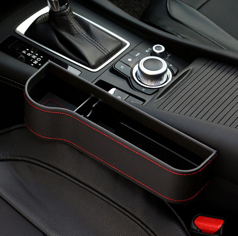 Universal Left Car Seat Gap Catcher Filler Storage Box Pocket Organizer Holder