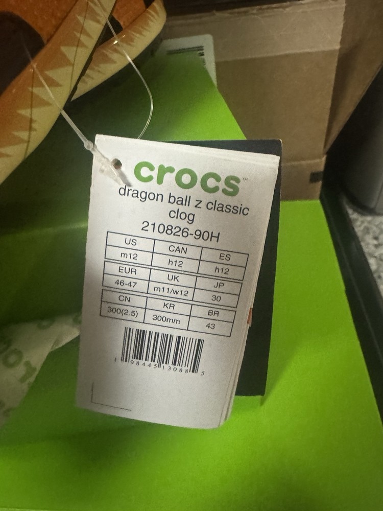 Crocs Dragon Ball Z Goku Orange Classic Clog for Men 210826-90H