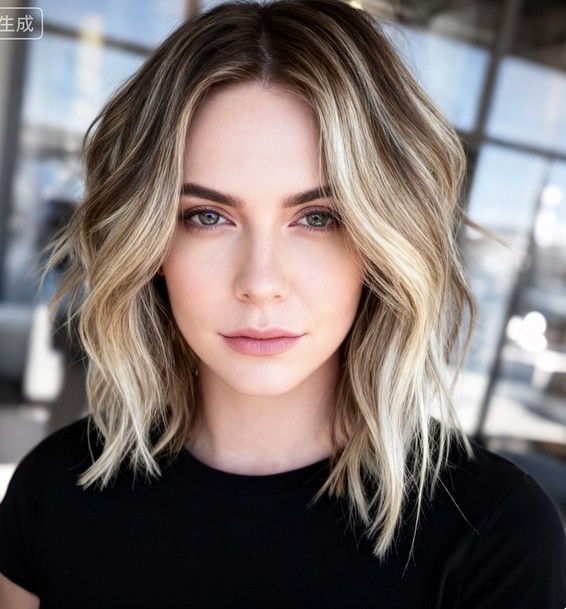 Ombre Highlight Blonde Short 100% Human Hair 13x4 Lace Front Wigs for Women