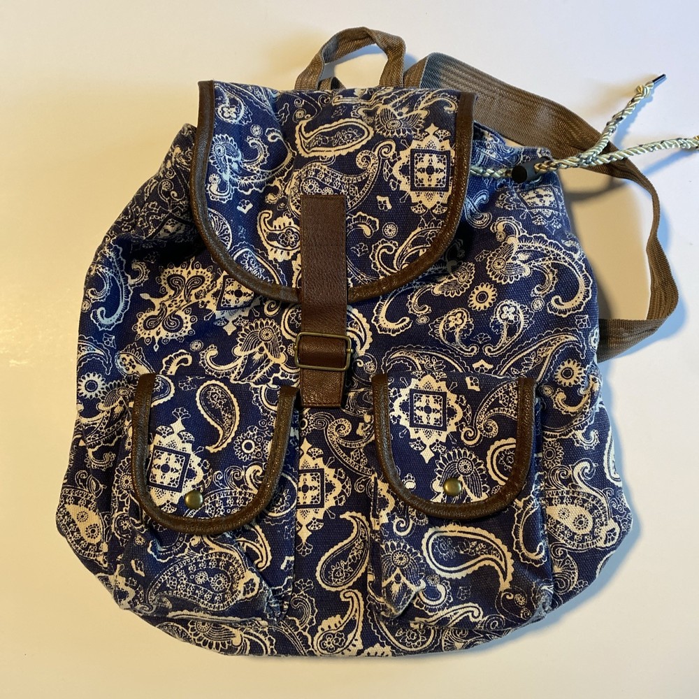 Paisley print backpack