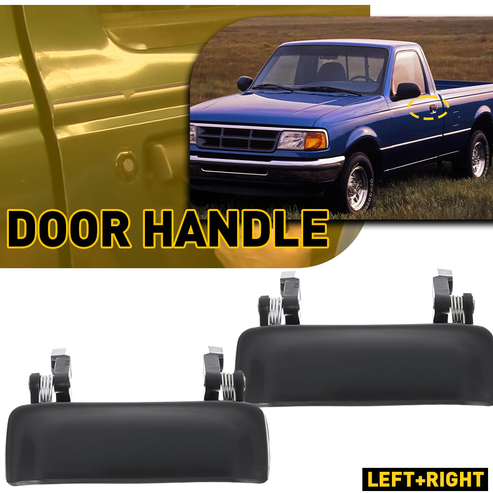 Smooth Black Front Door Handle for Ford Ranger Driver or Passenger Side RH LH