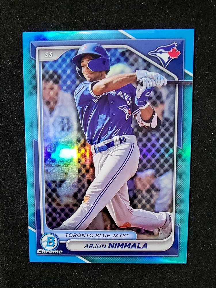 Arjun Nimmala 2024 Bowman Draft #BDC-102 Sky Blue Refractor