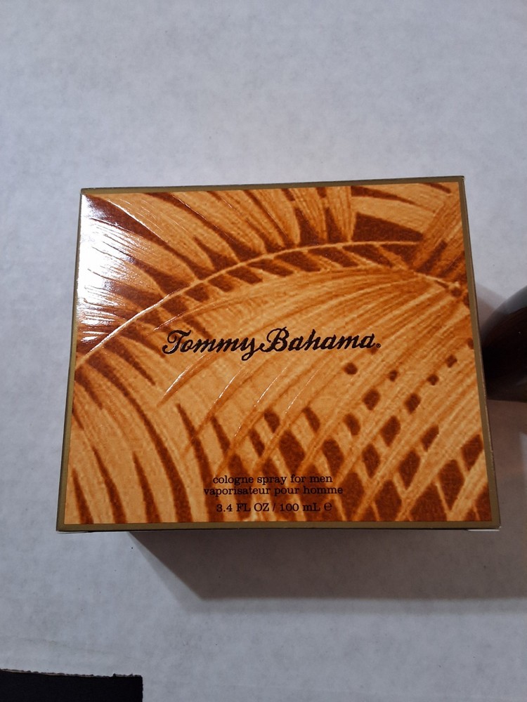 Vtg TOMMY BAHAMA Classic for men COLOGNE spray 100 ml~3.4 oz  BROWN LARGE NOS