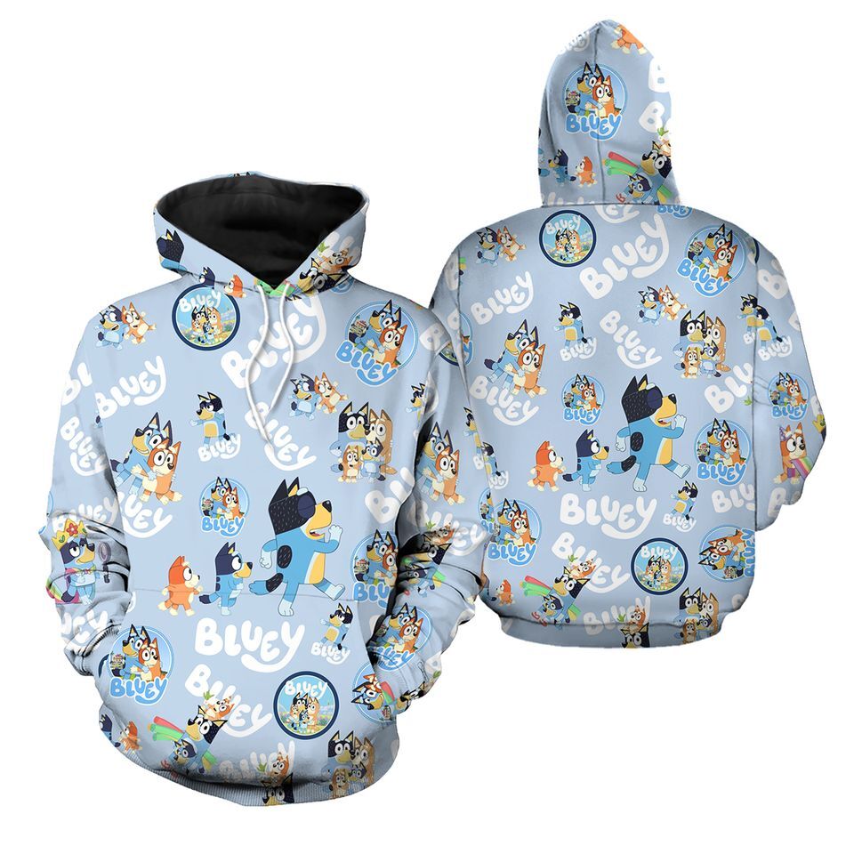 BlueyDad Family Hoodie, 3D Hoodie