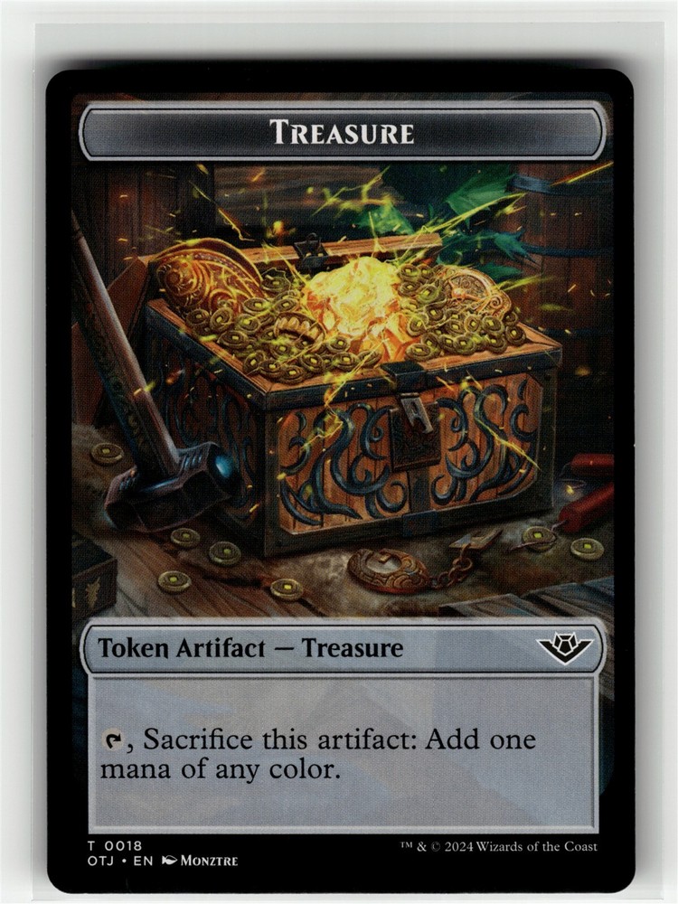 TREASURE TOKEN Outlaws of Thunder Junction #18 OTJ(NM+)(MTG)