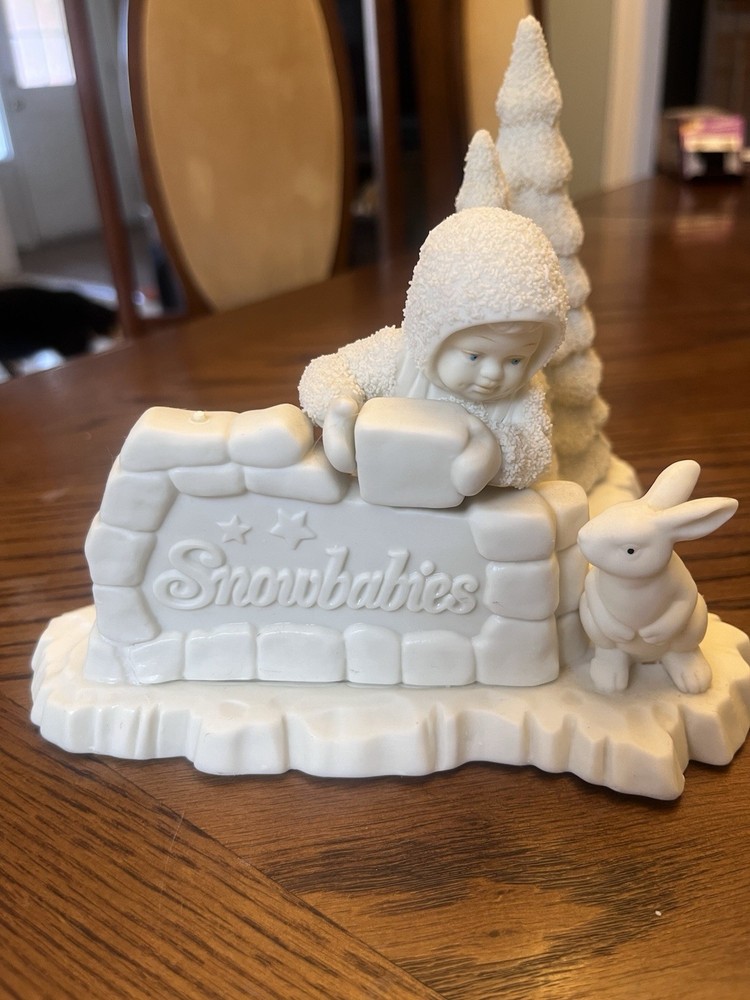 Vintage Snowbabies Dept 56 Christmas Figurines Where Did You Come From