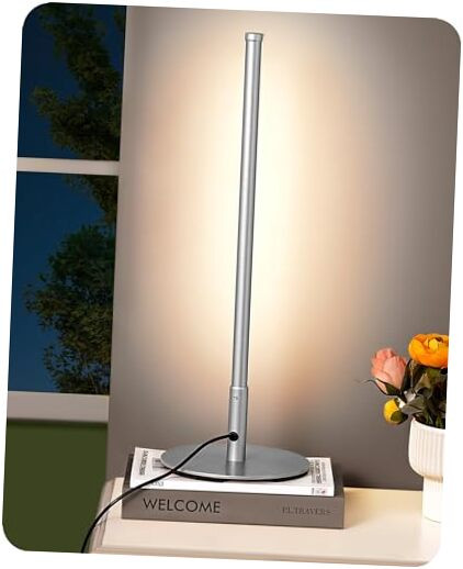 Minimalist LED Table Lamp with 3 Dimmable Color Temperatures for Bedside Use