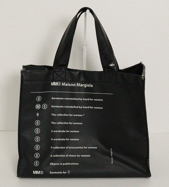 Maison Margiela MM6 Maison Margiela Shopping Logo Bag Tote Bag Black   Bag