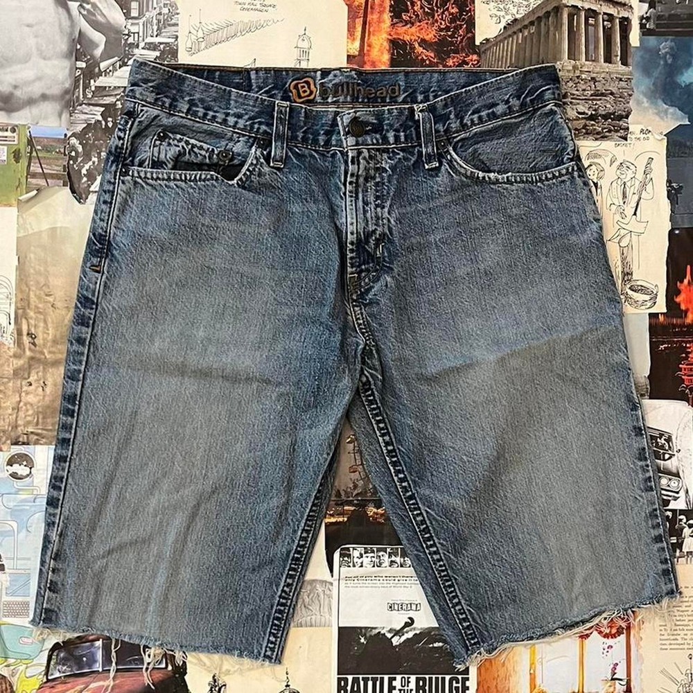 Y2k denim shorts carpenter style
