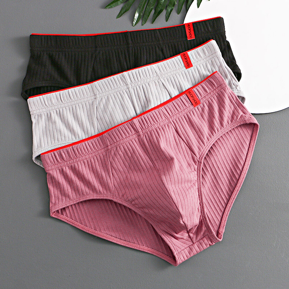 Men Panties Cotton Thongs Low Waist No Trace Underwear Strings Underpants wi