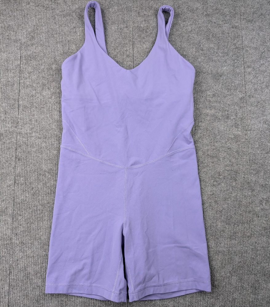 Lululemon Romper Womens 8 Align Purple Jumpsuit Athleisure Yoga One Piece
