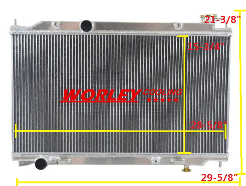 For 2002-2006 Nissan Altima Base S SL 4-Door L4 2.5L RAD2414 Aluminum Radiator