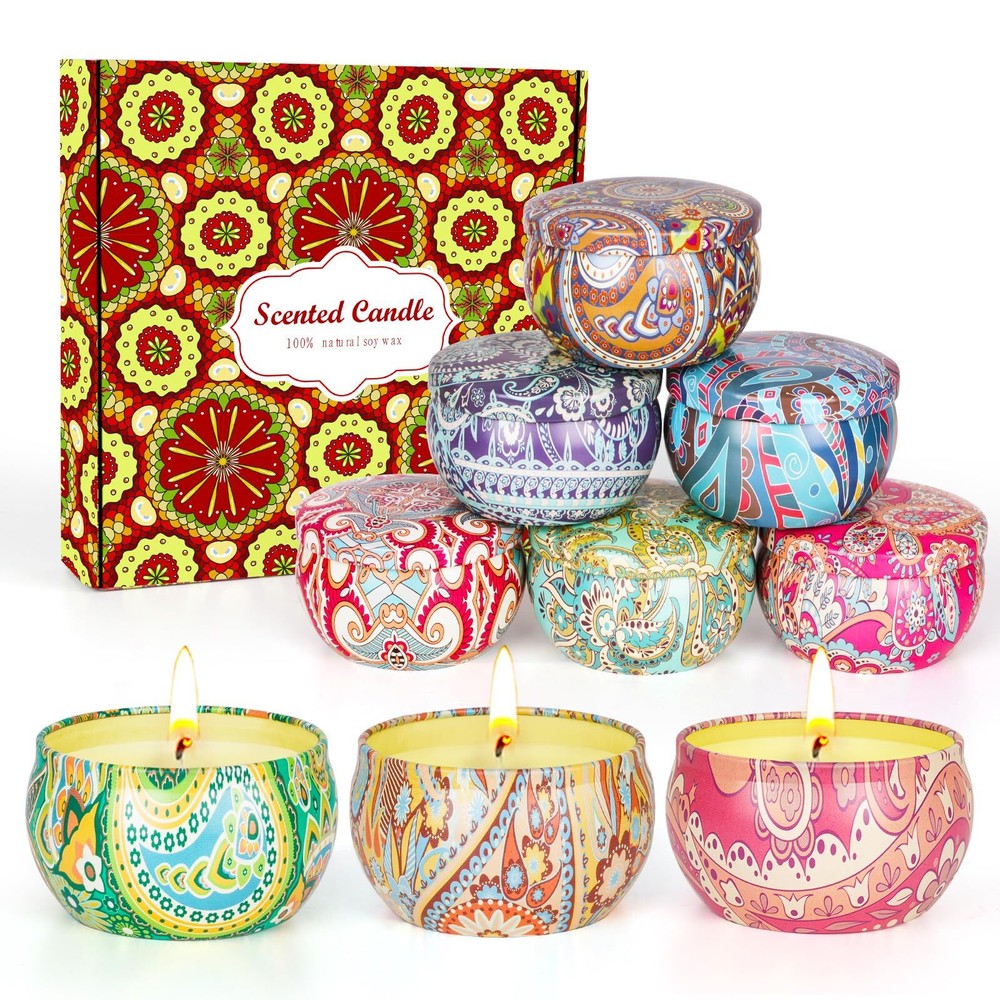 9 Pack 22.5oz Scented Candles Gifts for Women,140-160 Hours Home Scented Cand...