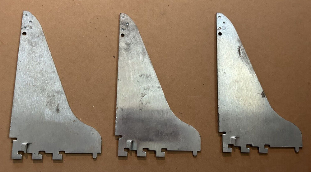 Set of 3 Metal Shelf Brackets for Pegboard Panels – 8