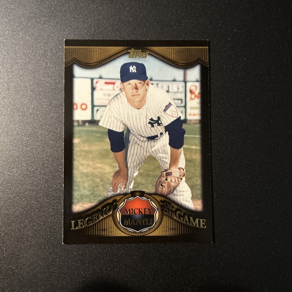 Mickey Mantle Legends of the Game Gold Topps 2009 Card # LLG-7 Yankees