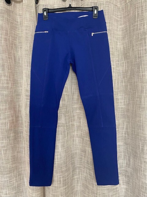 Zara Dark Blue Medium Rise Women Legging size s
