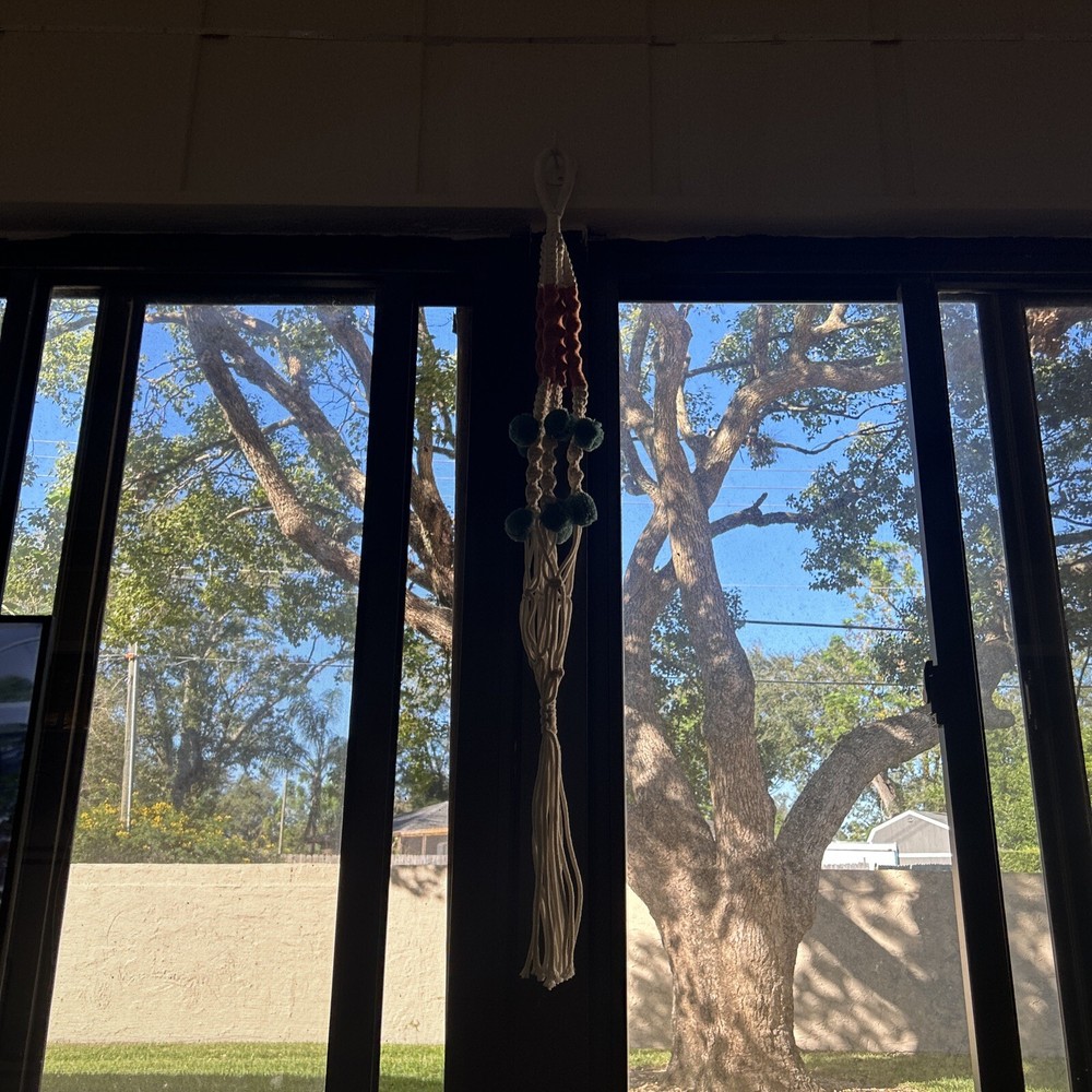 Large Pot Holder Macrame Plant Hanger Hemp Rope Braided Hanging Planter Basket