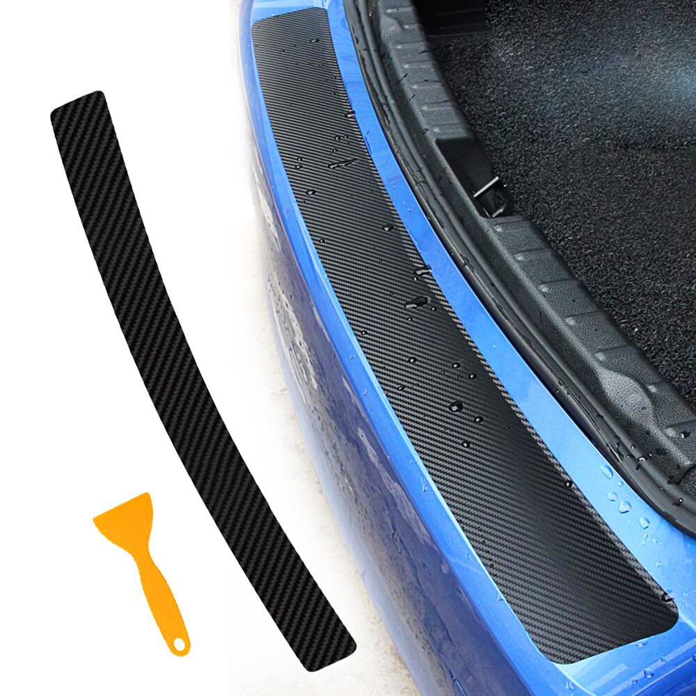 Carbon Fiber Bumper Rear Car Trunk Protector Trim Corner Sticker Car Accessori M