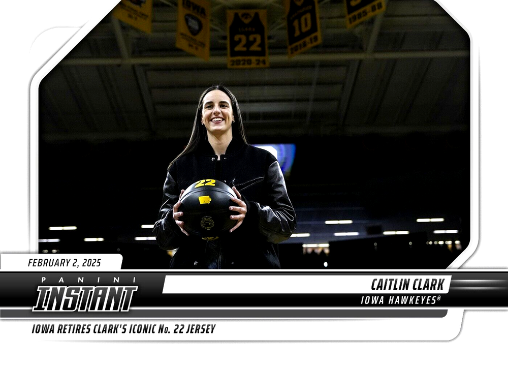 2024 Panini Caitlin Clark Iowa Retires #22 Graded Gem-MT 10 Rookie Card CCA-image