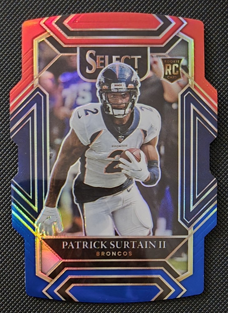 2021 SELECT PATRICK SURTAIN II RC RED AND BLUE CLUB LEVEL PRIZM DIE CUT #285