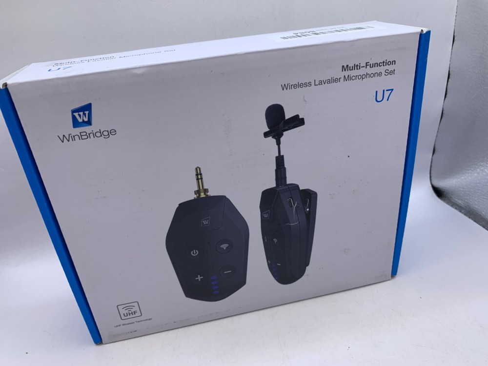 WinBridge UHF Wireless Lavalier Mic Set Multi-Function Model U7