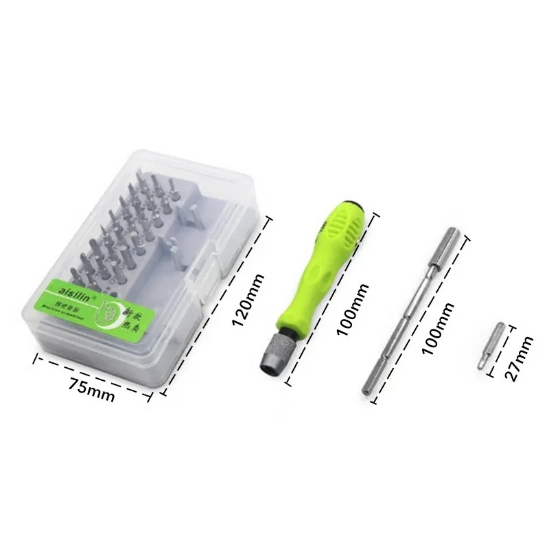32-in-1 Mini Magnetic Multitool Screwdriver Set with Torx and Phillips Bits