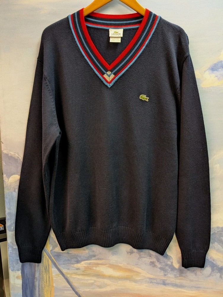 Lacoste XL Mens V Neck Knit Pullover