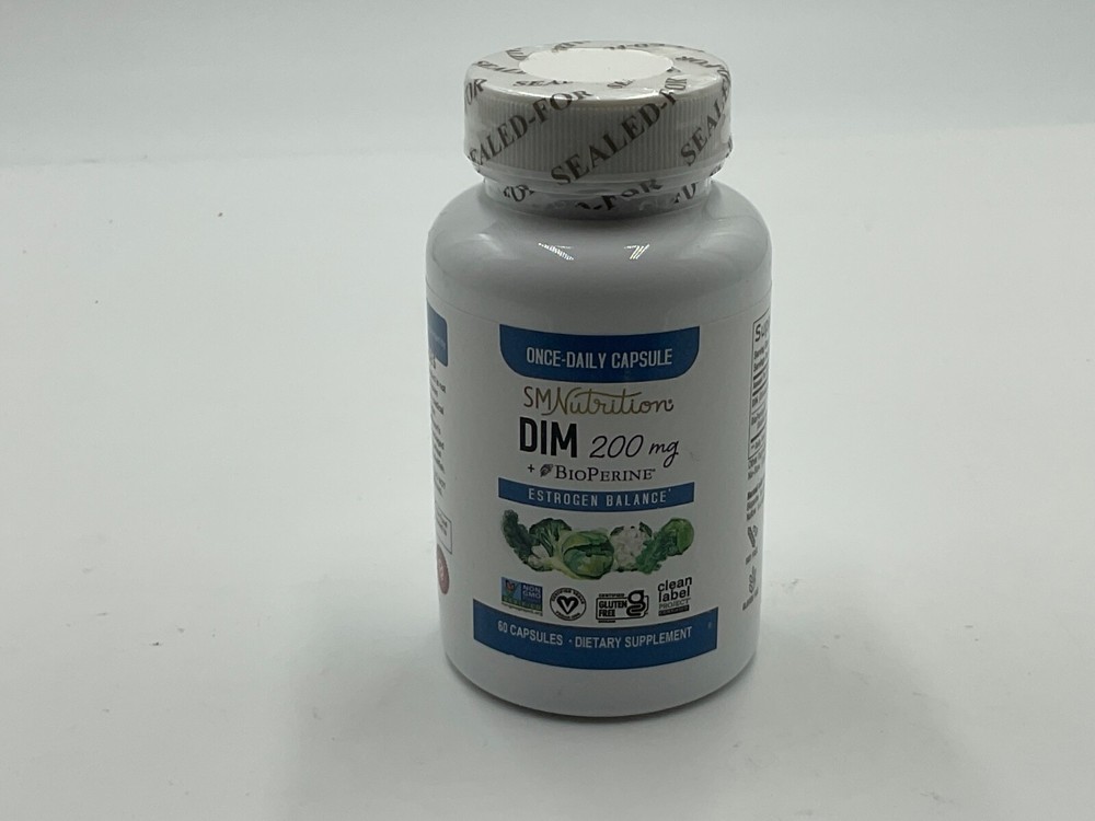 SM Nutrition DIM 200mg with BioPerine Supplement (60 Capsules) Exp. 10/25