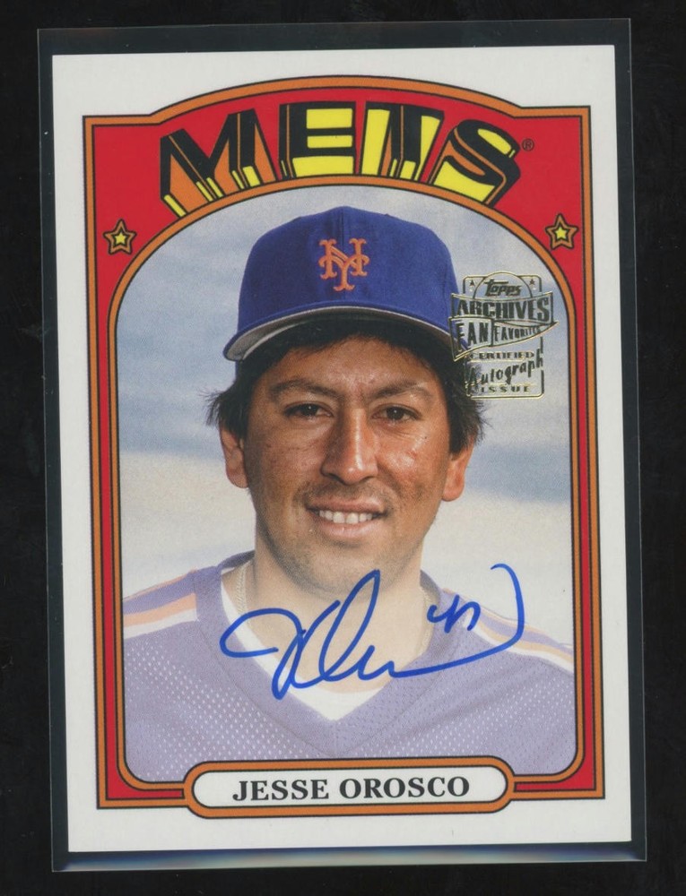 2023 Topps Archives #72FF-JOR Jesse Orosco Fan Favorites Autographs