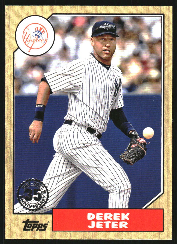 2022 Topps Update '87 Topps #87TBU33 Derek Jeter