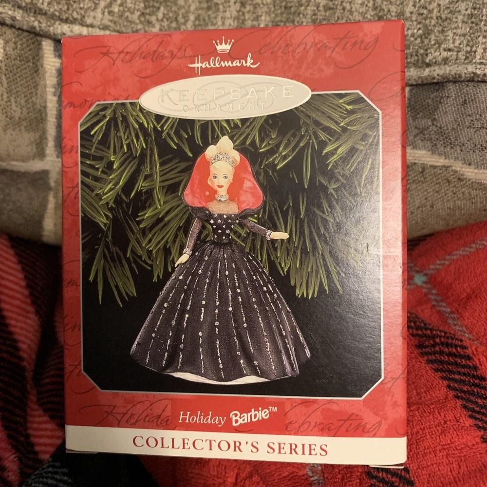 1998 Hallmark Keepsake Holiday Barbie Christmas Ornament 6th Series