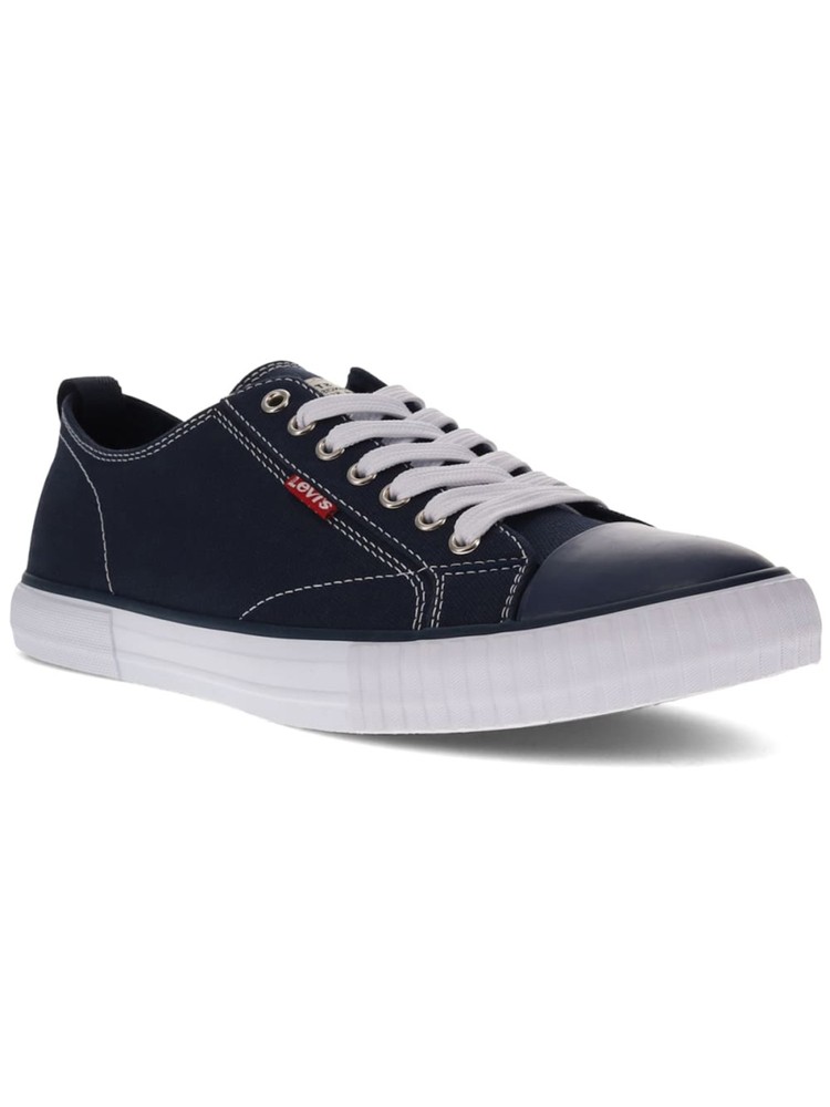 LEVI'S Mens Navy Removable Insole Anikin Round Toe Lace-Up Sneakers Shoes 7