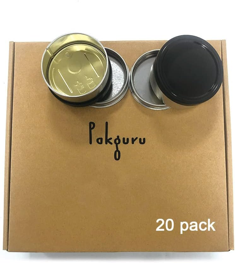 20 Self-Seal Label Stickers for 3.5G Tin Cans with Press-In Lids