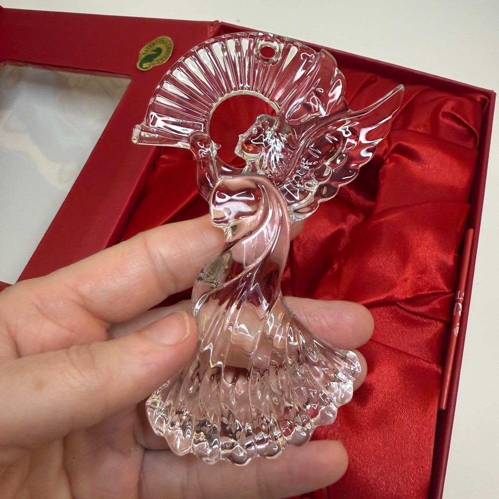 2017 Waterford Annual Crystal Angel Ornament with box and bag