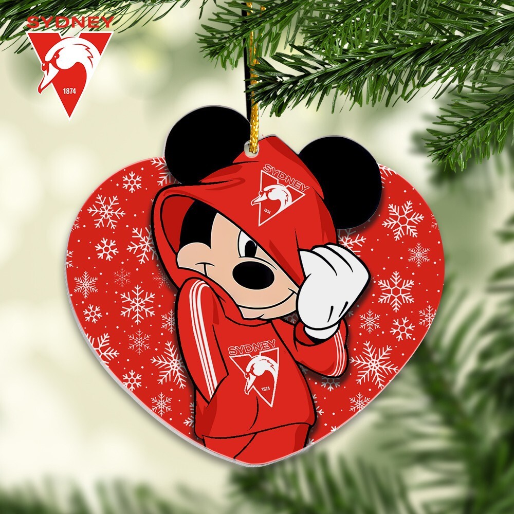 Sydney Team Swans Christmas Mouse Ornament Gifts For Fans