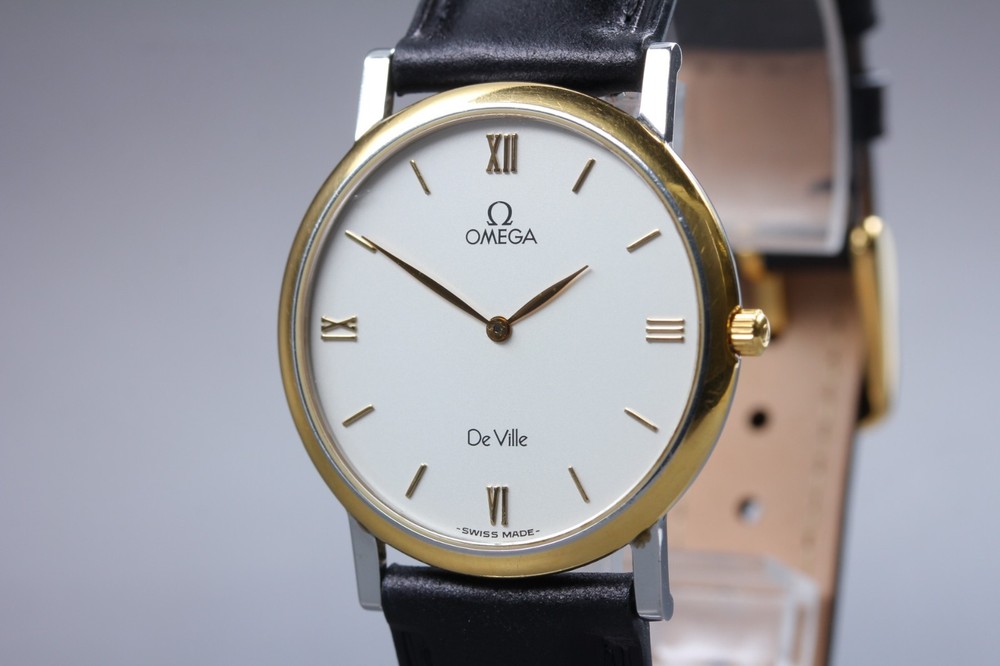 Vintage [NEAR MINT] Omega De Ville Cal.1478 Ref.195.2378 Roman 32mm Qz Men Watch