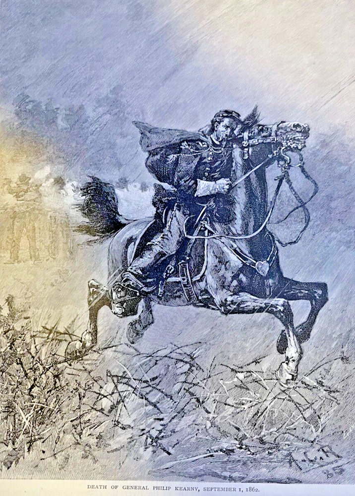 1886 Civil War Second Battle of Bull Run March Against Pope illustrated