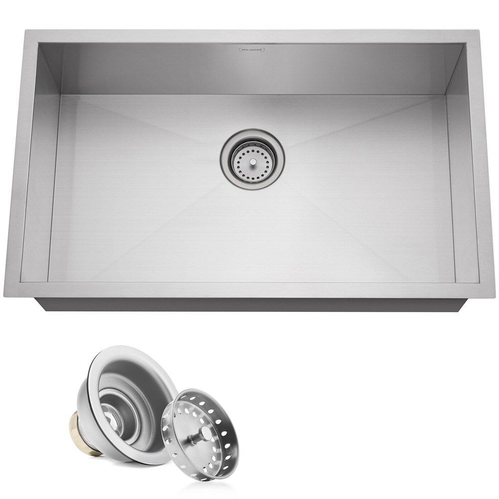 OPEN BOX - Stainless Steel Single Bowl Undermount Kitchen Sink Basin