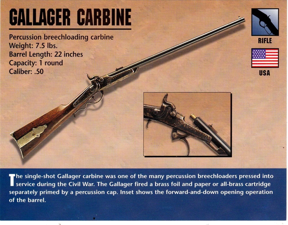 Gallager Carbine Rifle Classic Firearms Photo Card u