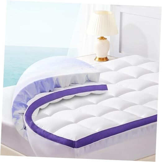Dual Layer 4 Inch Memory Foam Mattress Topper Queen - 2 Queen 80