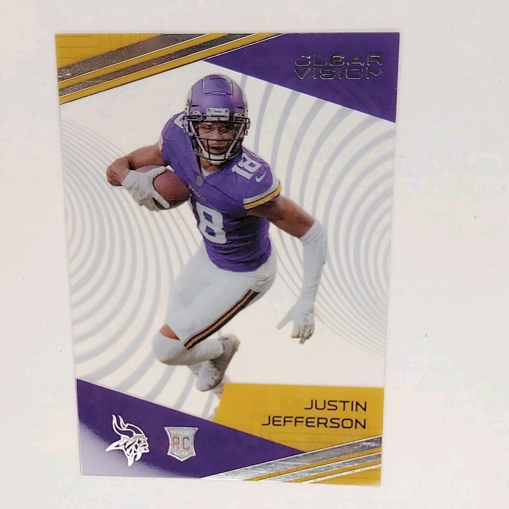 Justin Jefferson 2020 Panini Chronicles - Clear Vision Rookies #CV-11 (RC)