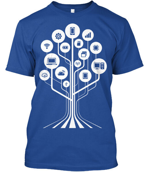 Technology Circle T-Shirt Made in the USA Size S to 5XL