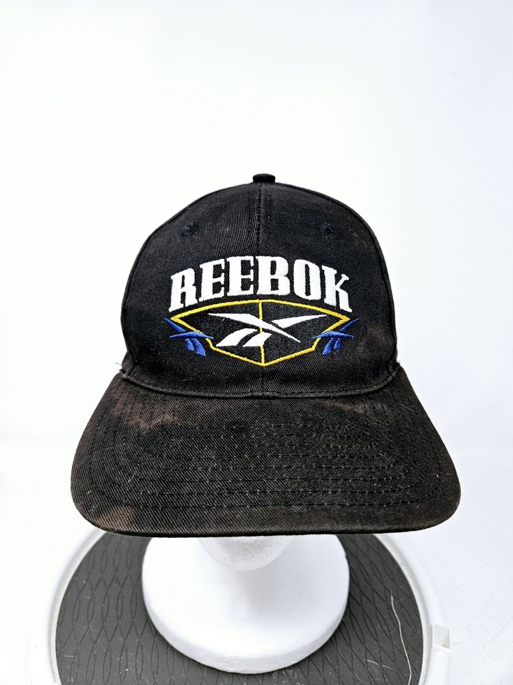 Vintage 90s Reebok Embroidered Snapback Hat with Fast Shipping