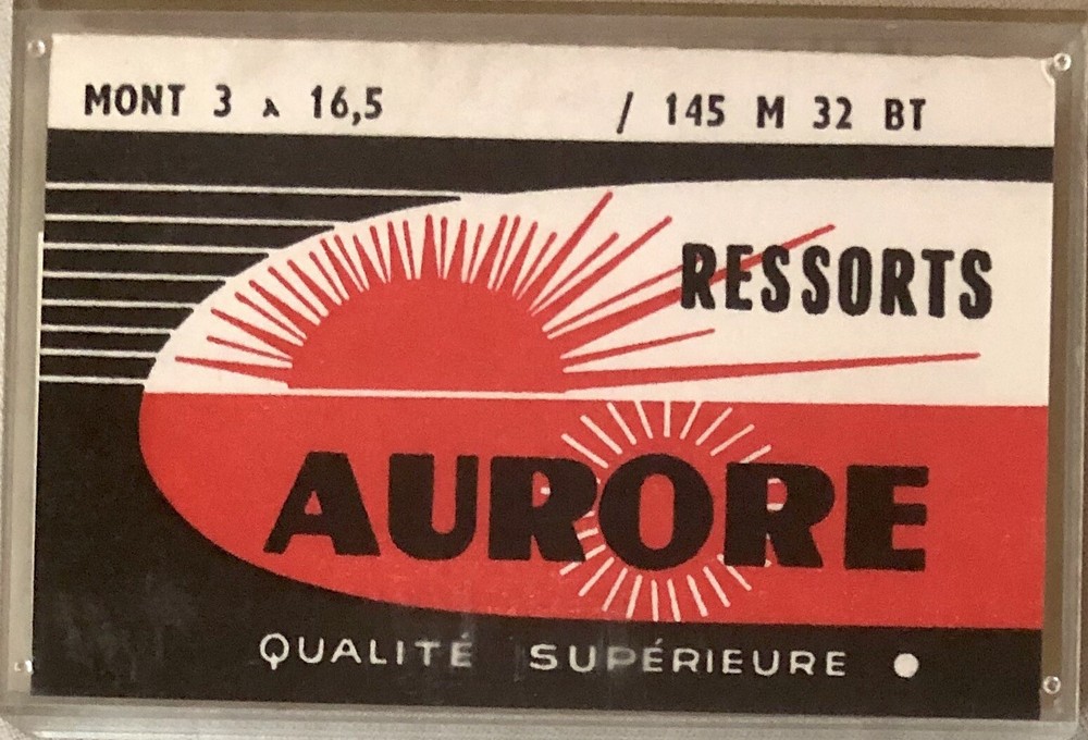 1X=1 Mainspring X 2710 14.5 X 9.5 Ø 0.105 Watch Spring 145 M 32 BT 3 X 16.5