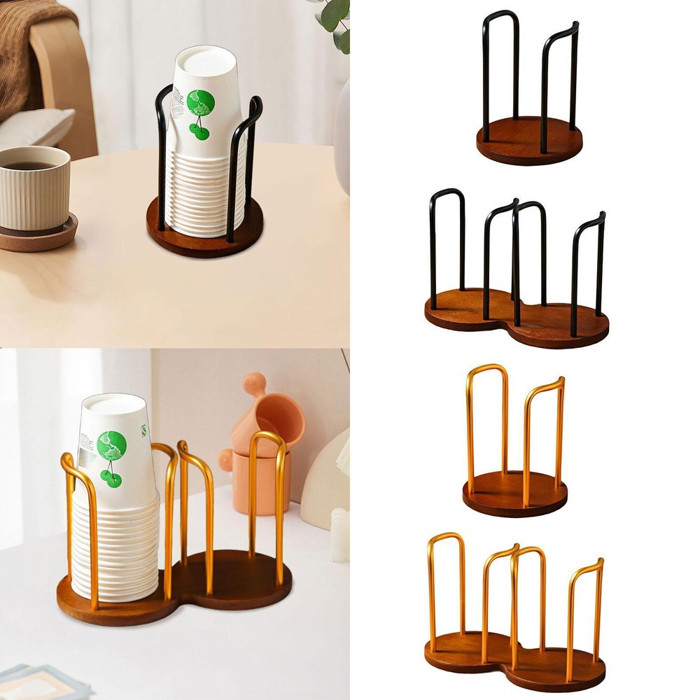 Cup Holder Coffee Cup Dispenser Cup Storage Organizer for Kitchen Countertop
