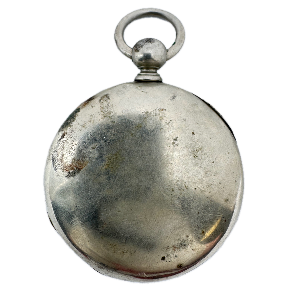 Antique 18 Size 3oz Unbranded Key Wind Pocket Watch Case Silveroid