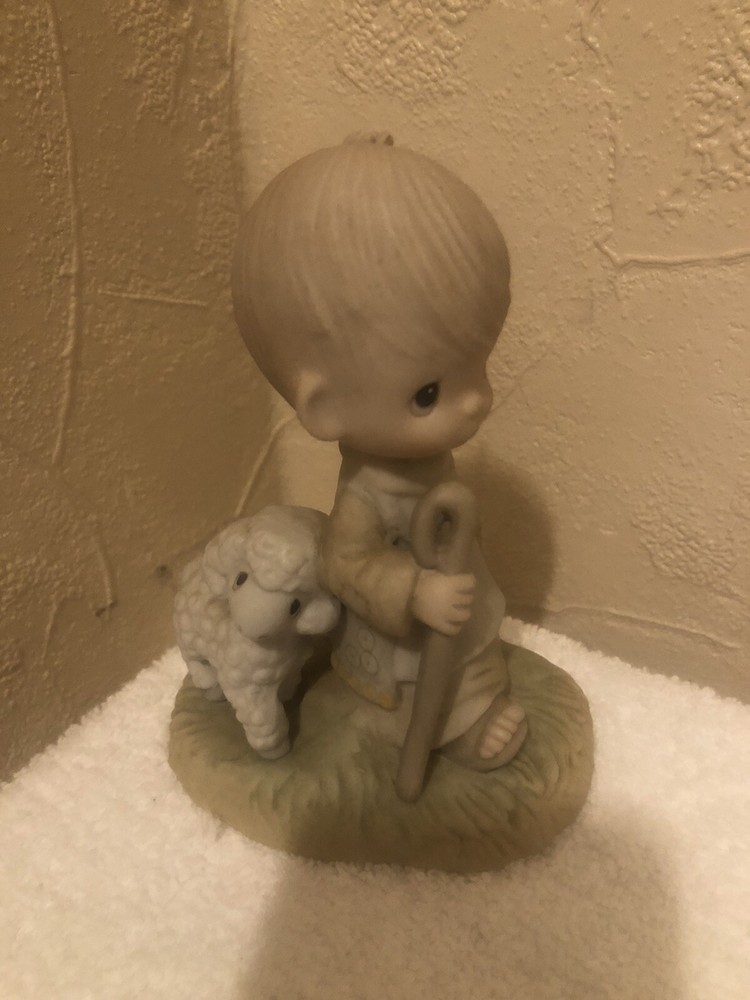 Precious Moments He Leadeth Me Figurine E-1377/A Inspirational Collection Gift