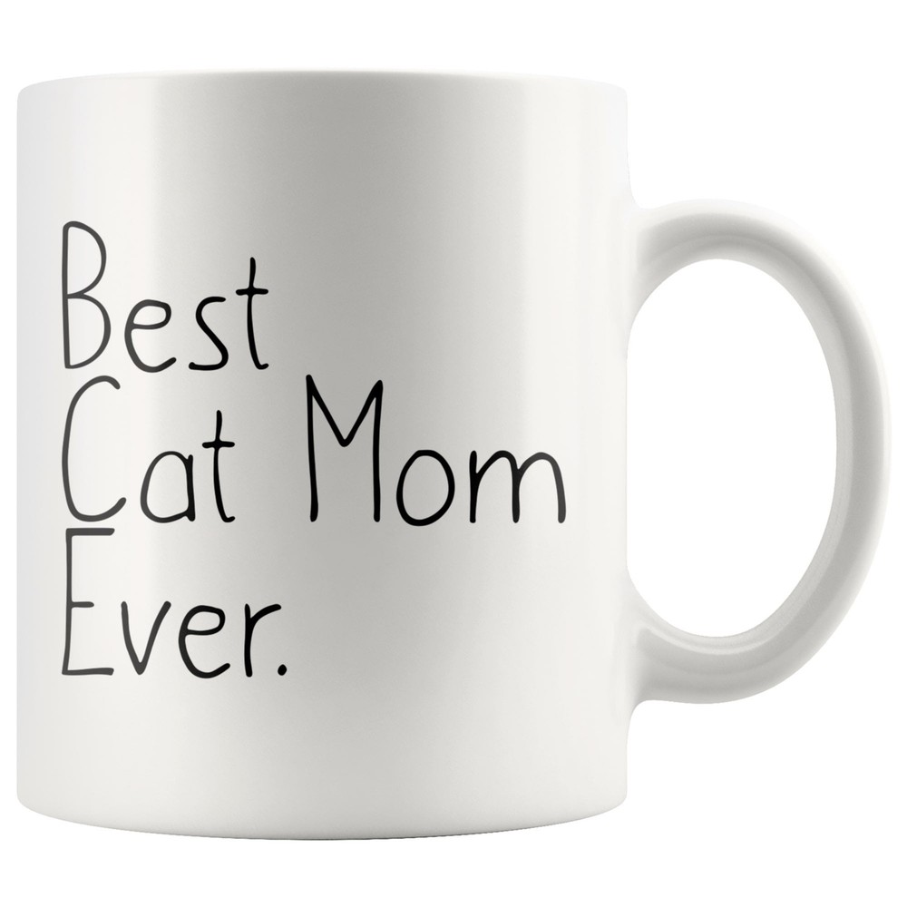 Cat Gifts For Women Unique Cat Mom Gift: Best Cat Mom Ever Mug Mother's Day Gift