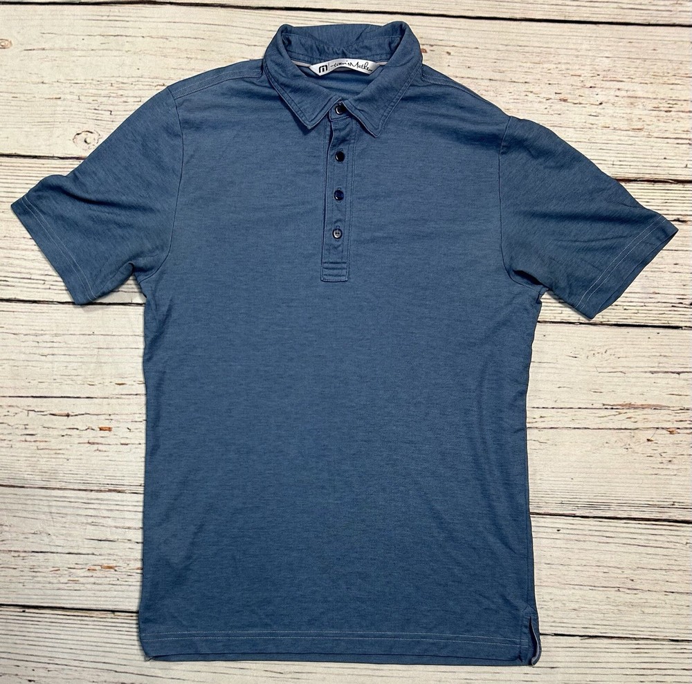 Travis Mathew Polo Shirt Mens Size S Short Sleeve Shirt