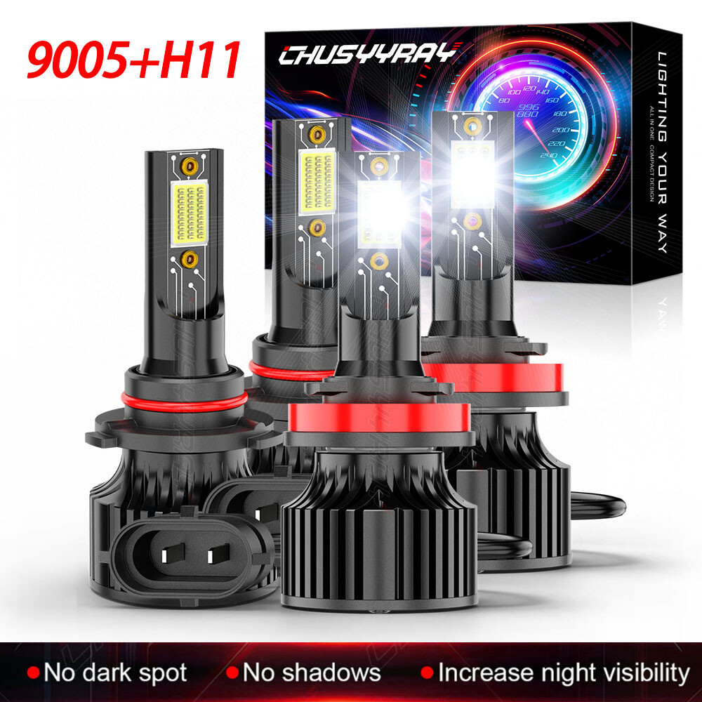 2010-2017 Chevy Equinox H11 9005 LED Headlight Bulbs Super Bright